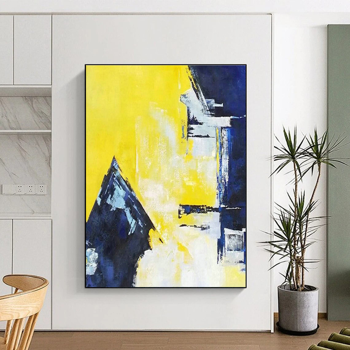Vast Custom Hand-Painted Abstract Canvas - Artistic Imagination for Graphic Novel Illustration Workshops  DLZ0327