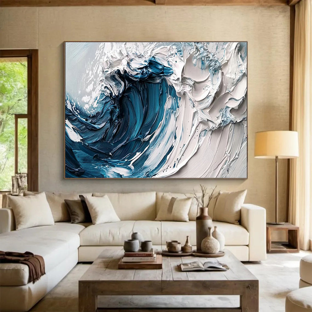 Oversized Customizable Handmade Abstract Painting for Retail Stores DLZ3257