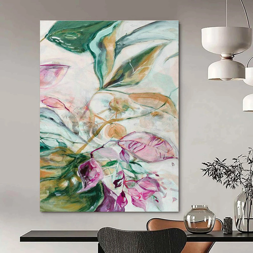 Large-Scale Customizable Hand-Painted Abstract Painting - Dynamic Art Decoration for Arcades  DLZ0142
