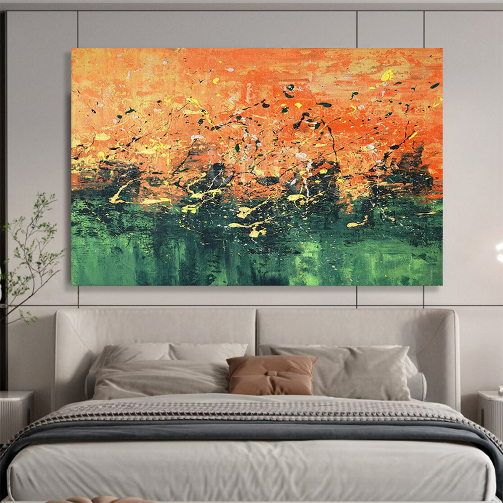 Tailored Autonomous Vehicle Testing Ground Giant Abstract Hand Painting DLZ2539