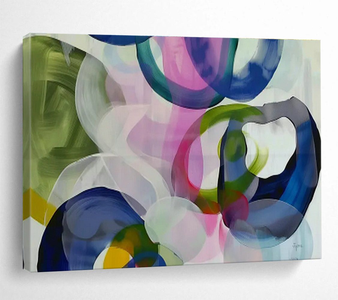 Custom Giant Abstract Hand Painting for Space Debris Removal Satellite Assembly Area DLZ2857