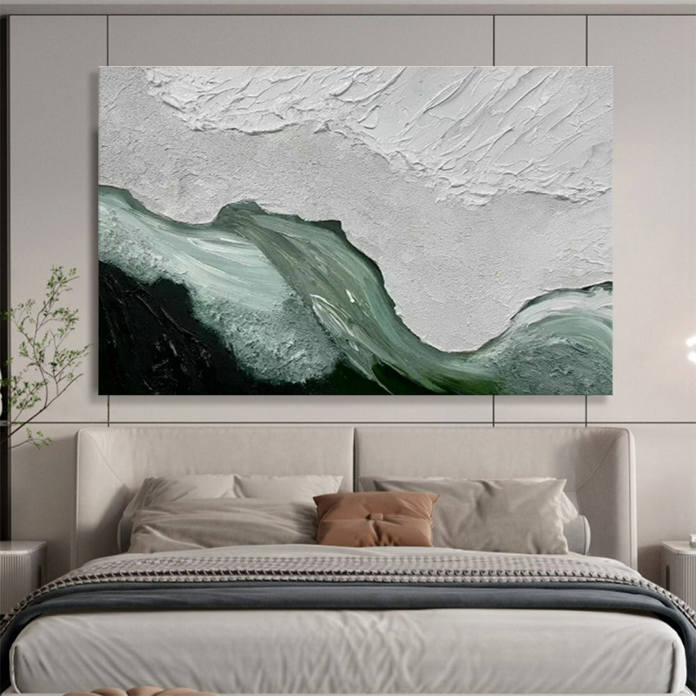 Custom Giant Abstract Hand Painting for Vertical Urban Farming Crop Growth Hormone Research Lab DLZ3128