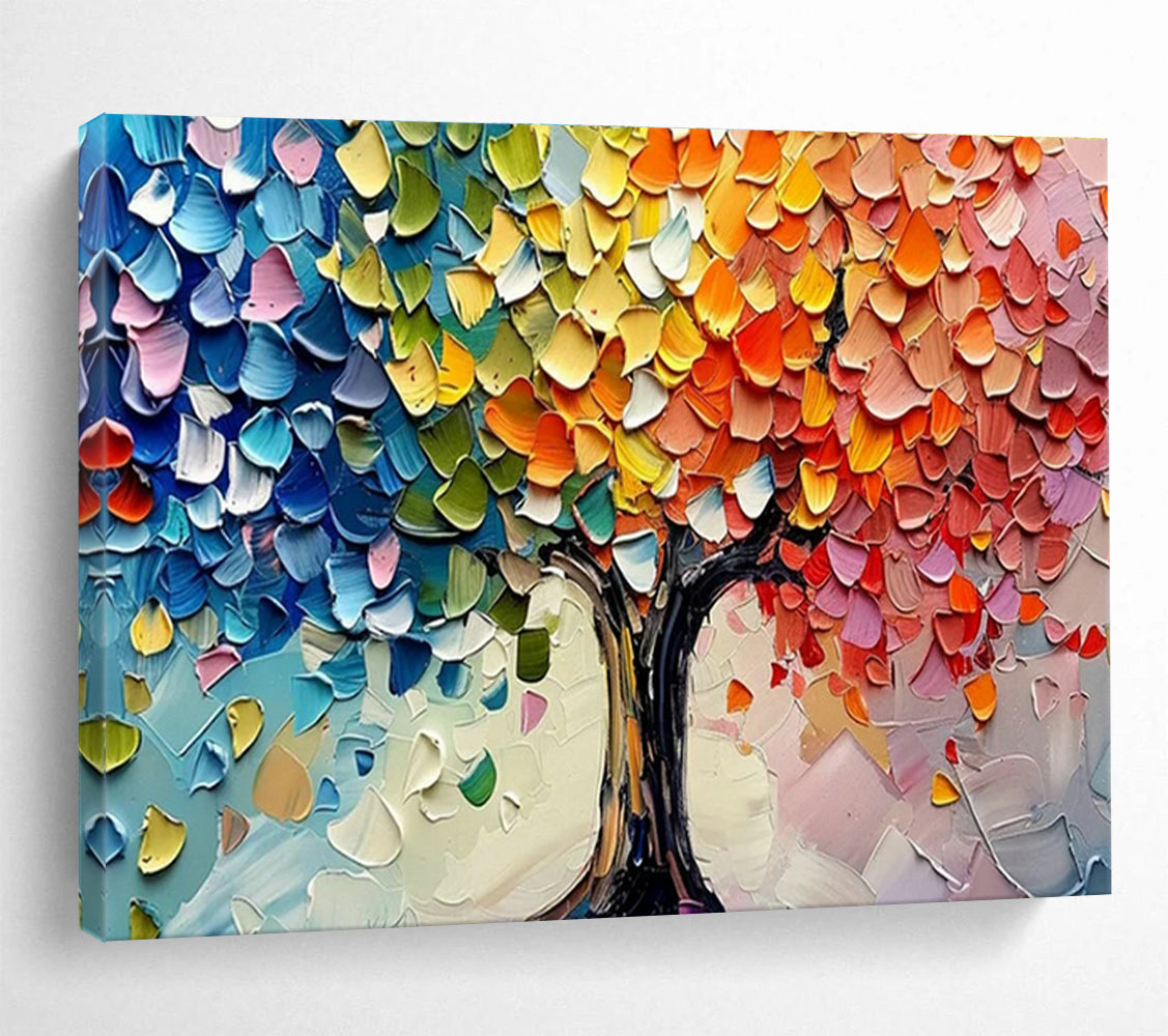 Customized Large-Scale Abstract Hand Painting for Arctic Tundra Bird Habitat Fragmentation and Connectivity Restoration Institute DLZ3182