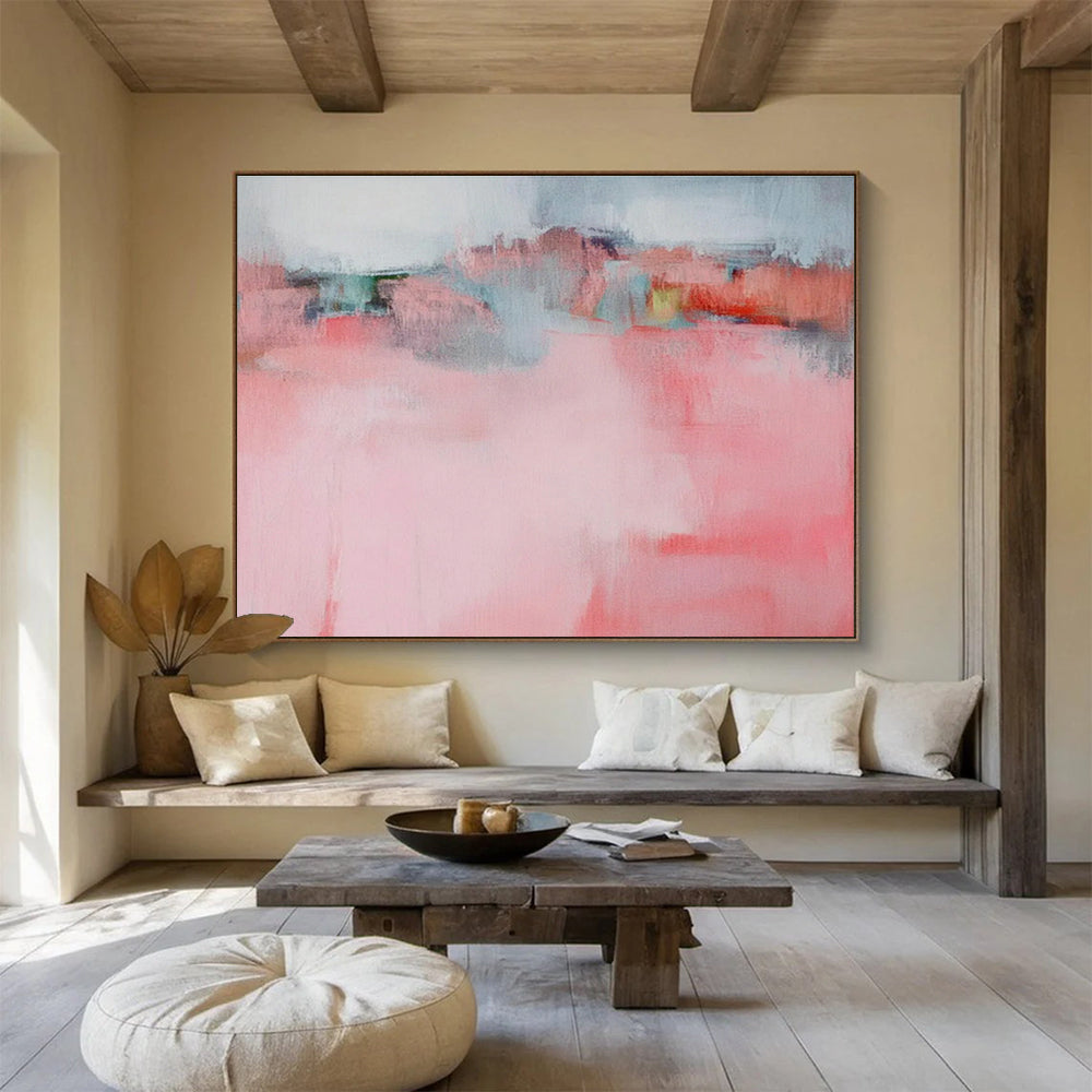 Custom-Made Giant Abstract Hand Painting for Virtual Production Studio Backlot DLZ2871