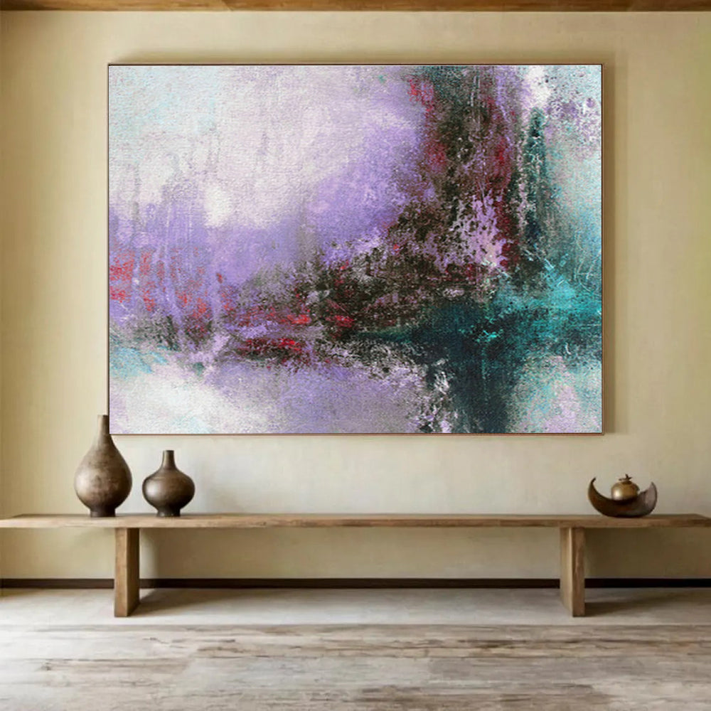 Oversized Custom Abstract Hand Painting for Rehabilitation Hospital Gym DLZ2764
