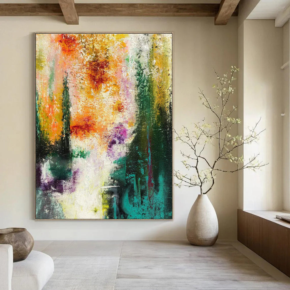 Jumbo Custom Handmade Abstract Wall Art for Vintage Record Stores  DLZ0007