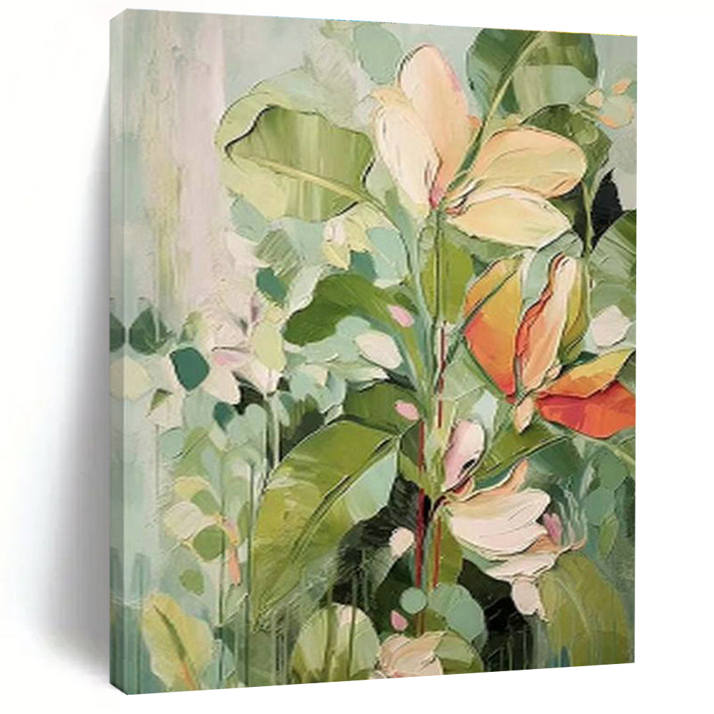 Vast Custom Hand-Painted Abstract Canvas - Bohemian Vibe for Artisan Jewelry Stores  DLZ0227