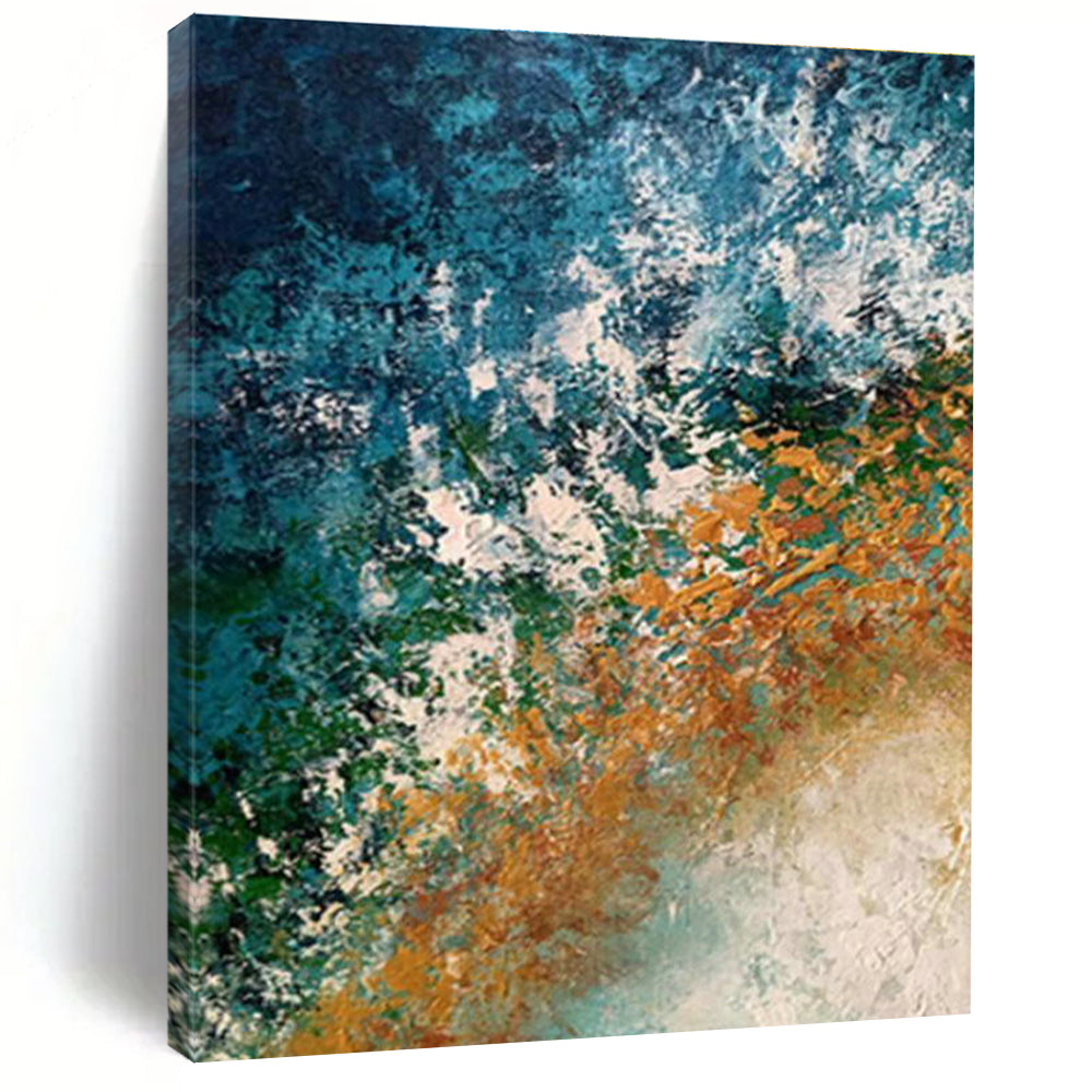 Oversized Customizable Handmade Abstract Canvas for Jewelry Boutiques  DLZ0009