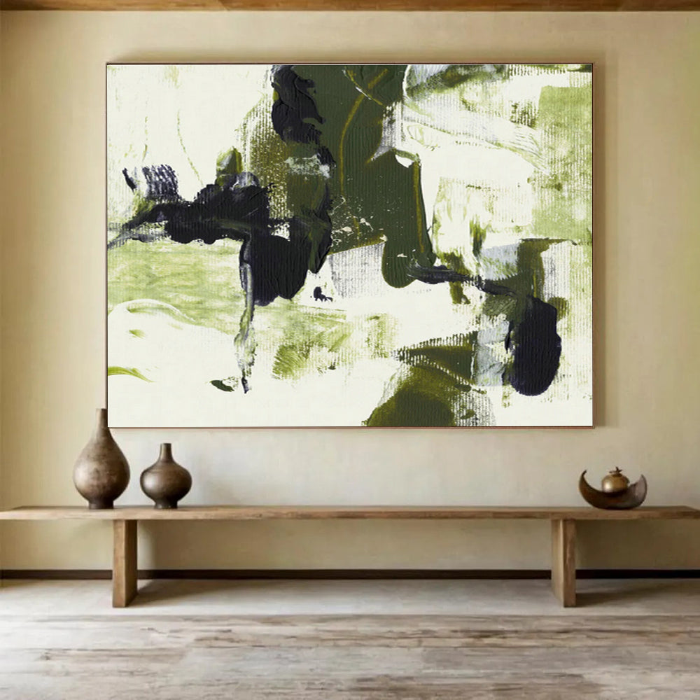 Oversized Custom Abstract Hand Painting for Electric Vehicle Charging Station Hub DLZ2828