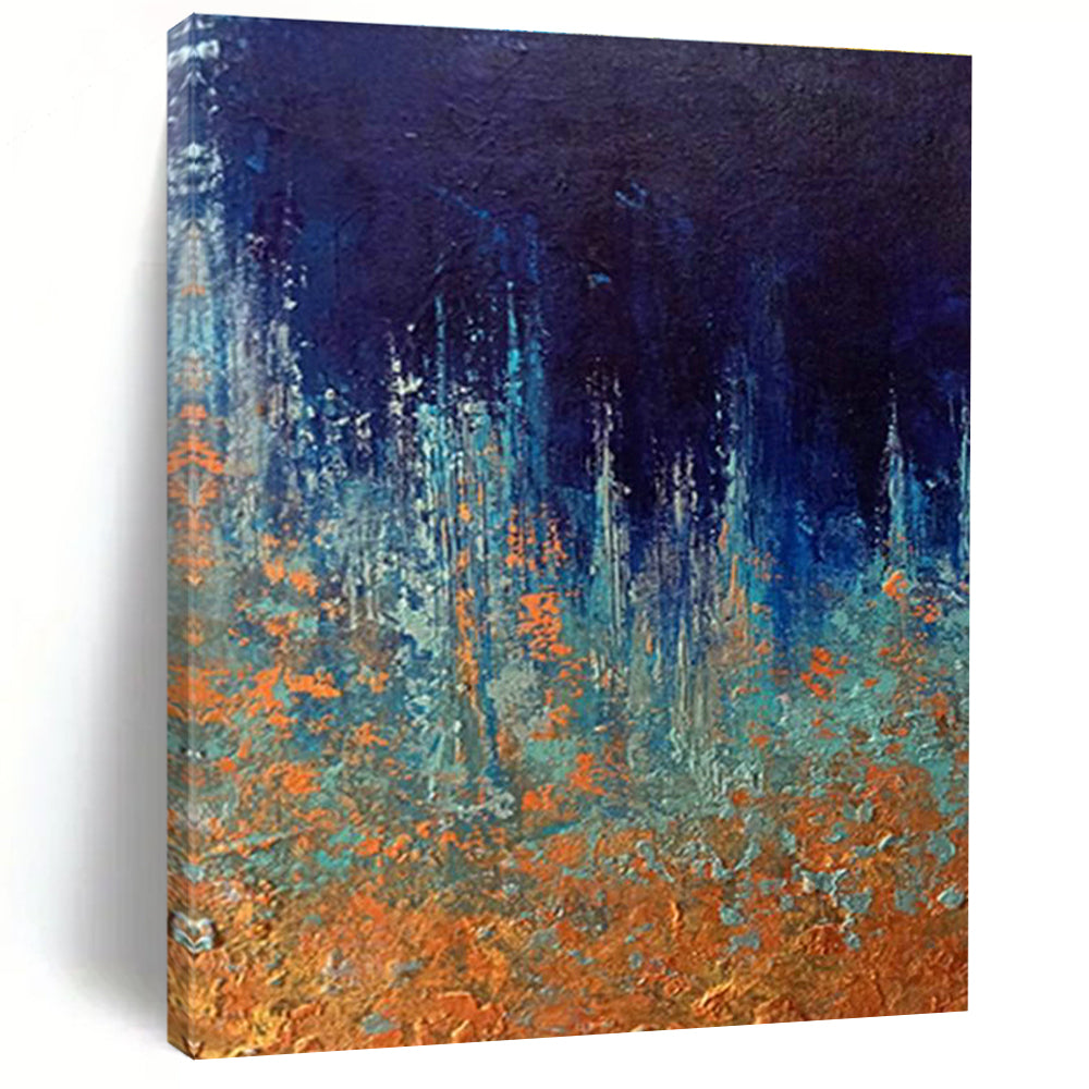 Extra Large Custom Hand-Painted Abstract Canvas for Traditional Spanish Flamenco Theaters  DLZ0054