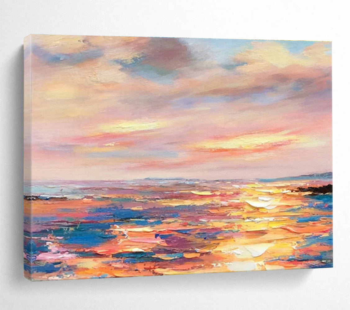 Custom-Made Music Room Large Abstract Hand Painting