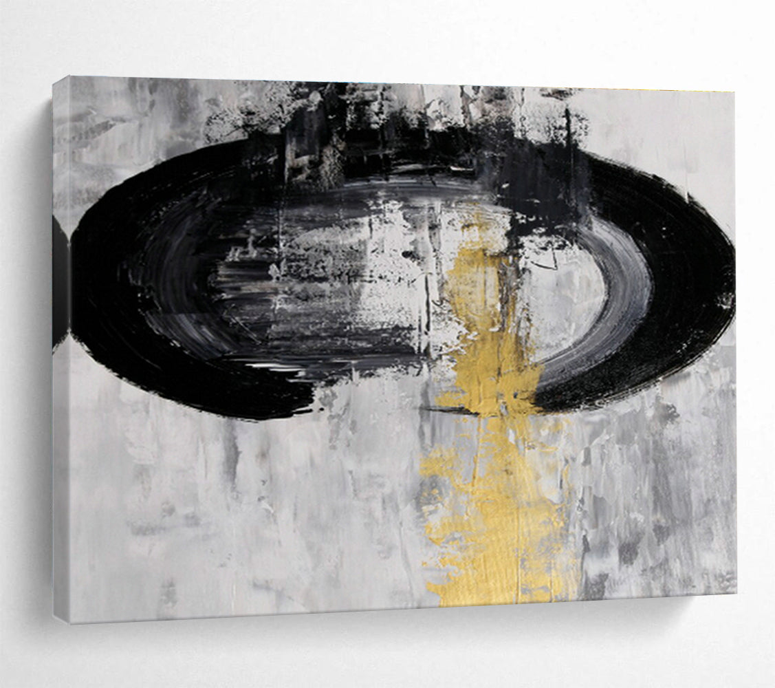 Custom Gradient Pearlescent Hand-Painted Vertical Abstract Art for Stairwells and Tall Spaces
