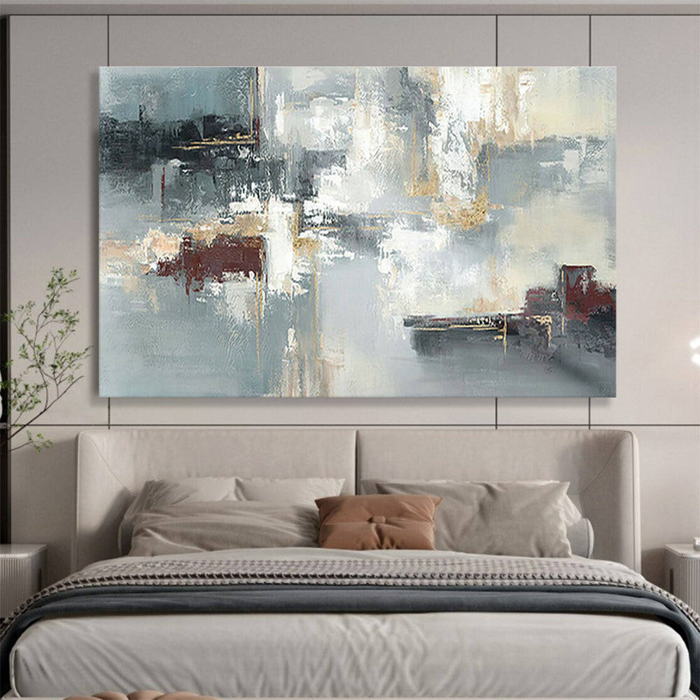 Customized Large-Scale Abstract Hand Painting for Chiropractic Center DLZ2736