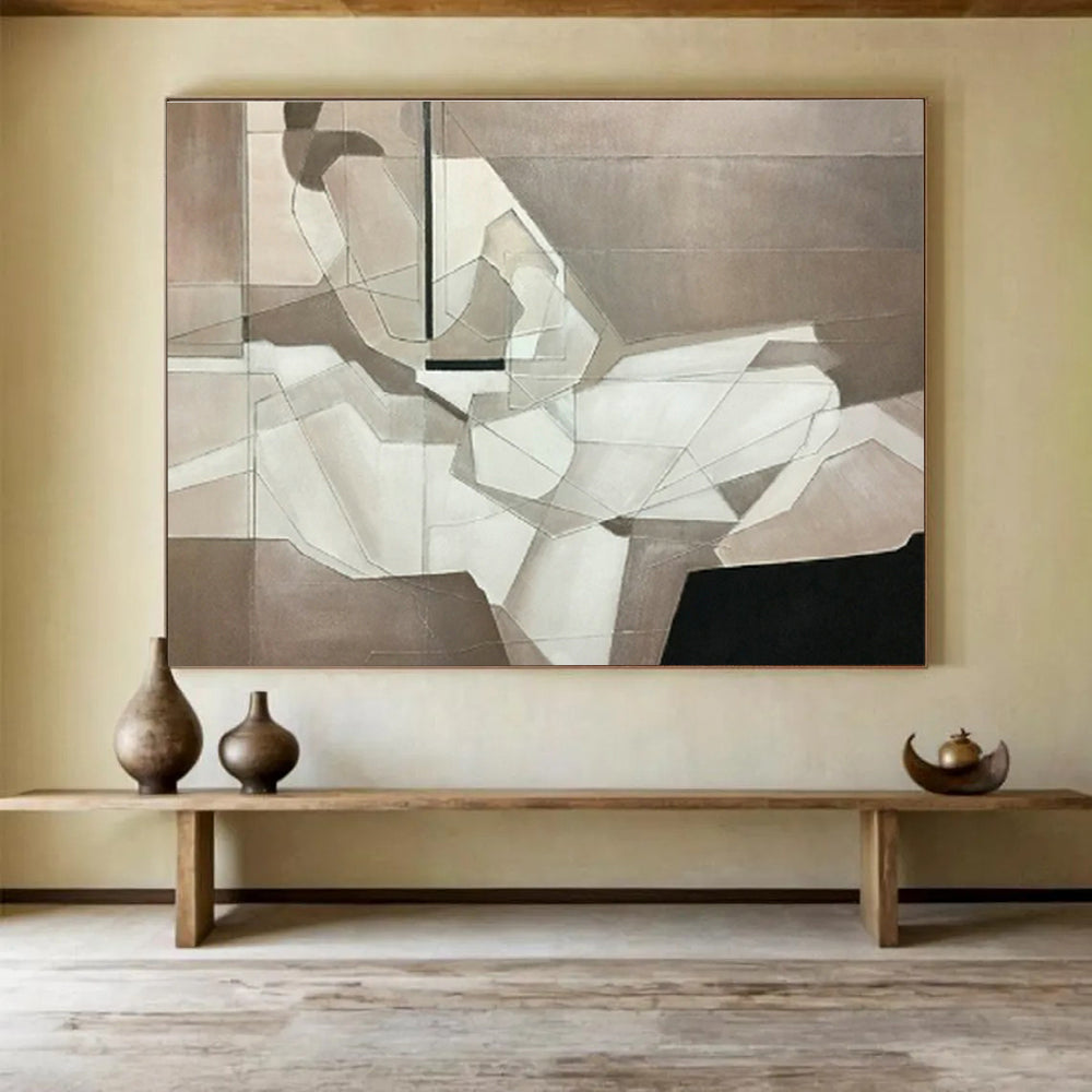 Custom-Made Giant Abstract Hand Painting for Dental Office DLZ2734