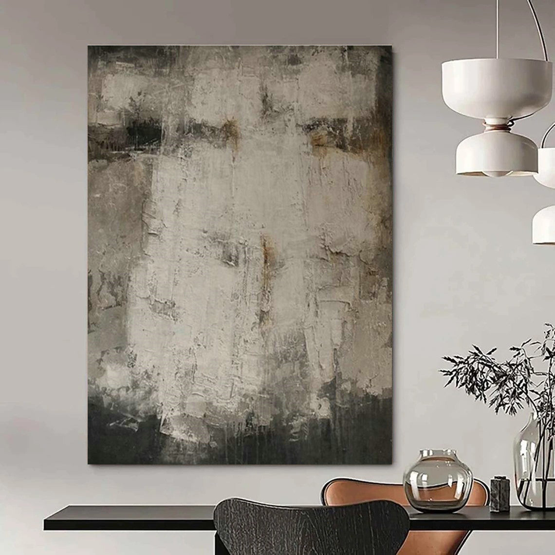 Colossal Custom Hand-Painted Abstract Canvas - Celestial Focal Point for Planetariums  DLZ0208