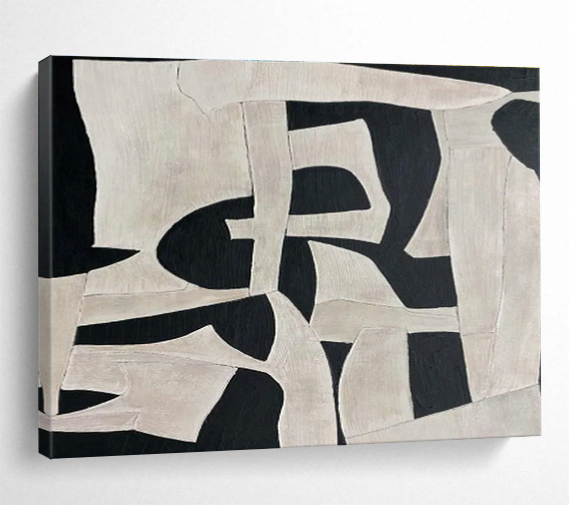 Custom-Made Shopping Center Oversized Abstract Hand Painting