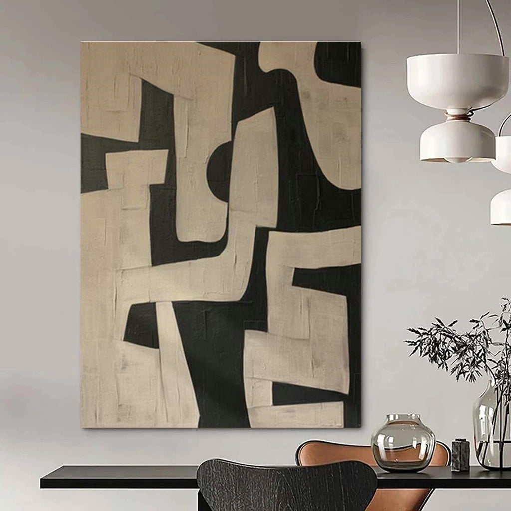 Monumental Large Custom Hand-Painted Abstract Art - Impressive Centerpiece for Government Buildings’ Lobbies  DLZ0182
