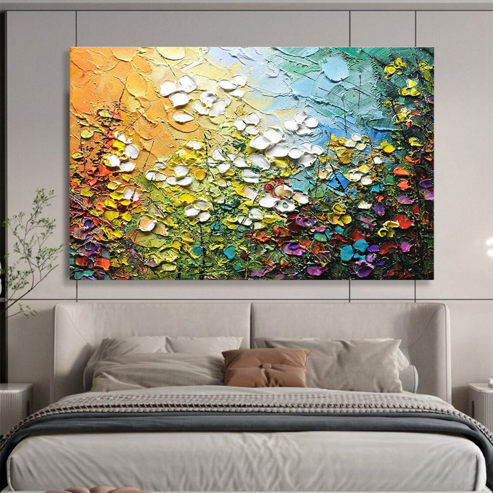 Custom-Made Giant Abstract Hand Painting for Biomass Power Plant Operations Office DLZ2827