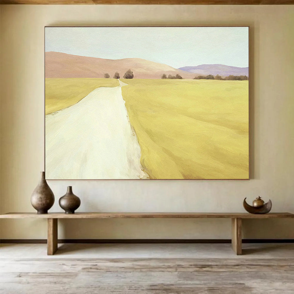 Customized Large-Scale Abstract Hand Painting for Arctic Tundra Wetland Conservation and Restoration Institute DLZ3126