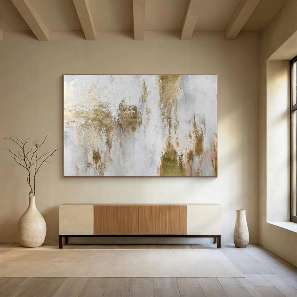 Custom Giant Abstract Hand Painting for Treehouse Resort Common Area DLZ2905