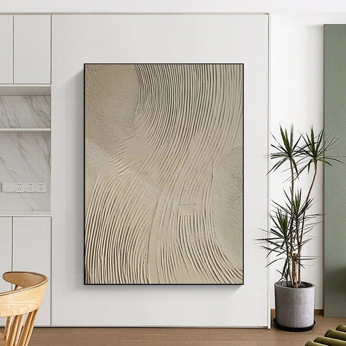 Grandiose Custom Hand-Painted Abstract Art - Regal Touch for Opera Houses’ Foyers  DLZ0193
