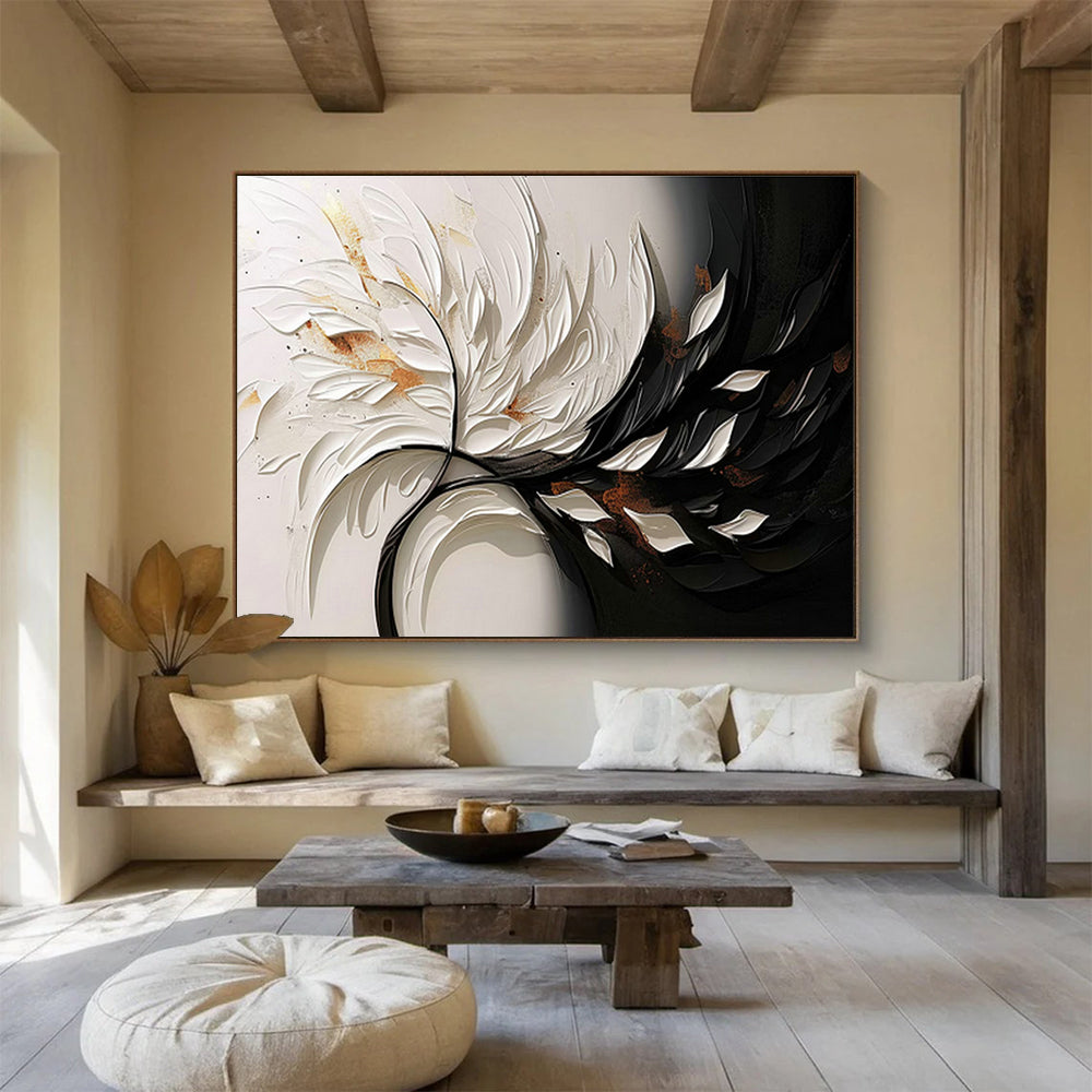 Customized Large Abstract Hand Painting for Antarctic Marine Microbial Symbiosis Research Base DLZ3130