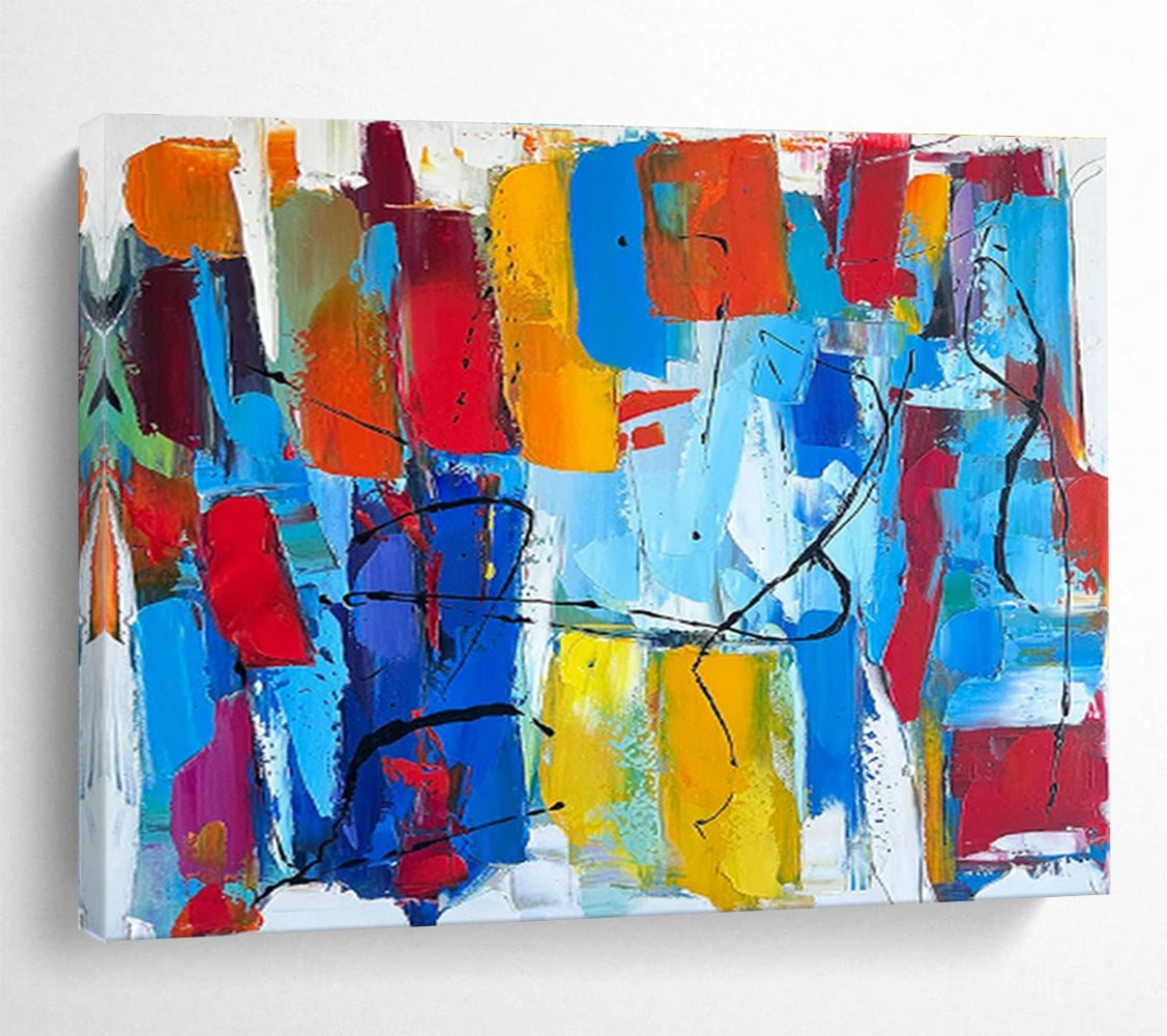 Customized Large-Scale Abstract Hand Painting for Subterranean Aquifer Protection and Restoration Office DLZ2989