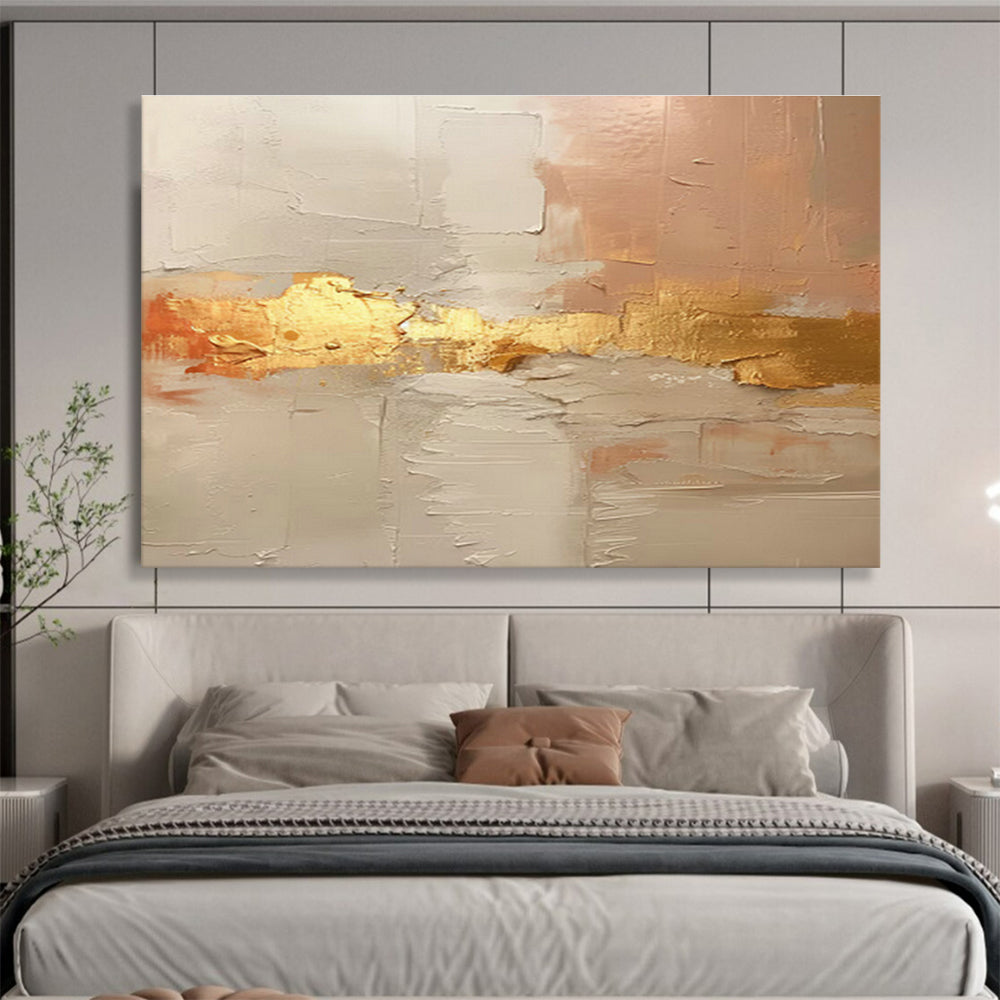 Oversized Custom Abstract Hand Painting for Arctic Permafrost Thaw Research Station DLZ3001