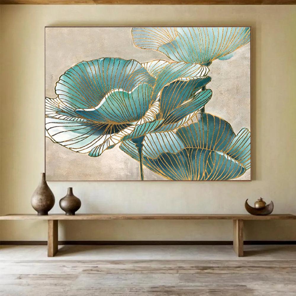 Oversized Custom Hand-Painted Abstract Art for Urban Gondola Terminal DLZ2812