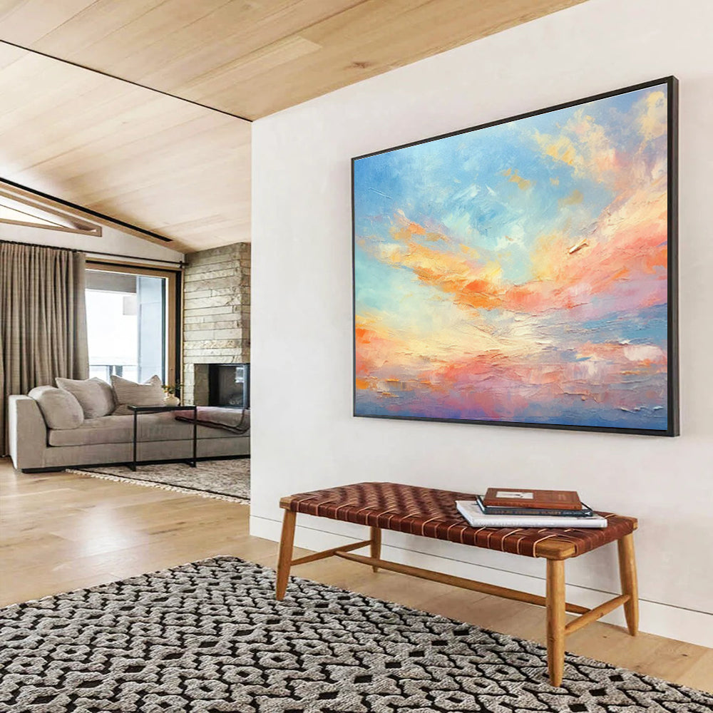 Custom-Made Aquarium Large Abstract Hand Painting