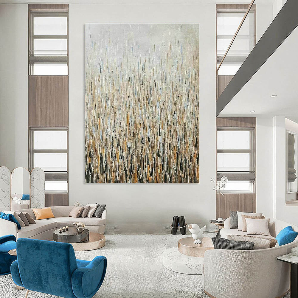 Massive Custom Hand-Painted Abstract Canvas - Creative Buzz for Advertising Photography Studios  DLZ0307