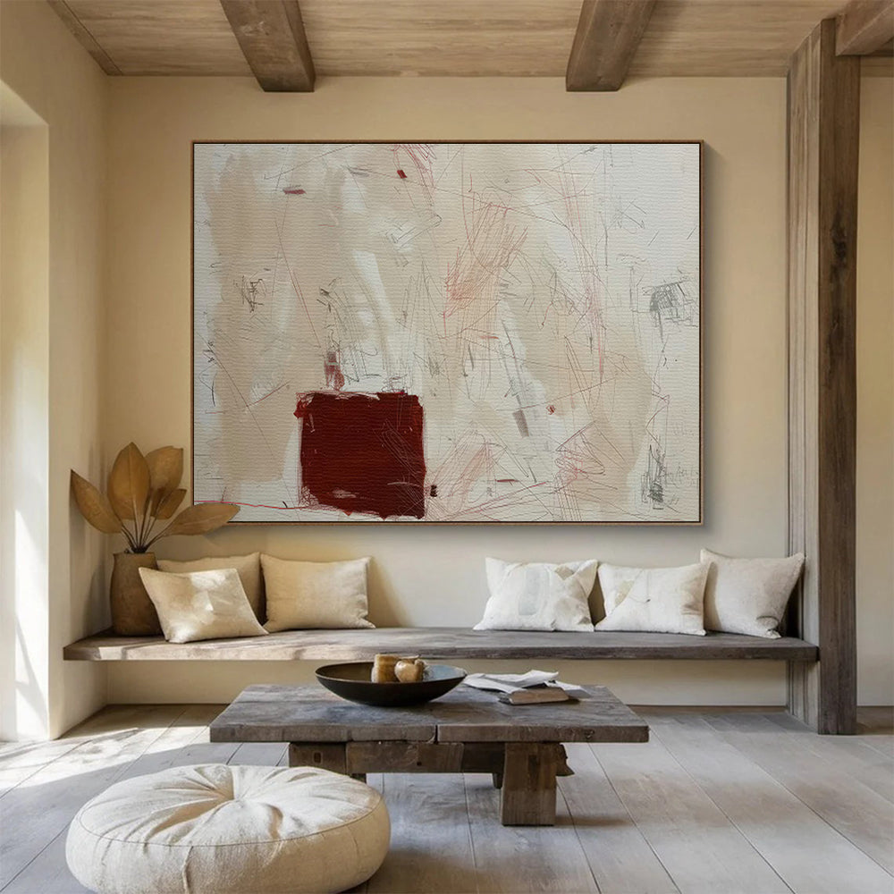 Custom-Made Hyperloop Maintenance Center Large Abstract Hand Painting DLZ2530