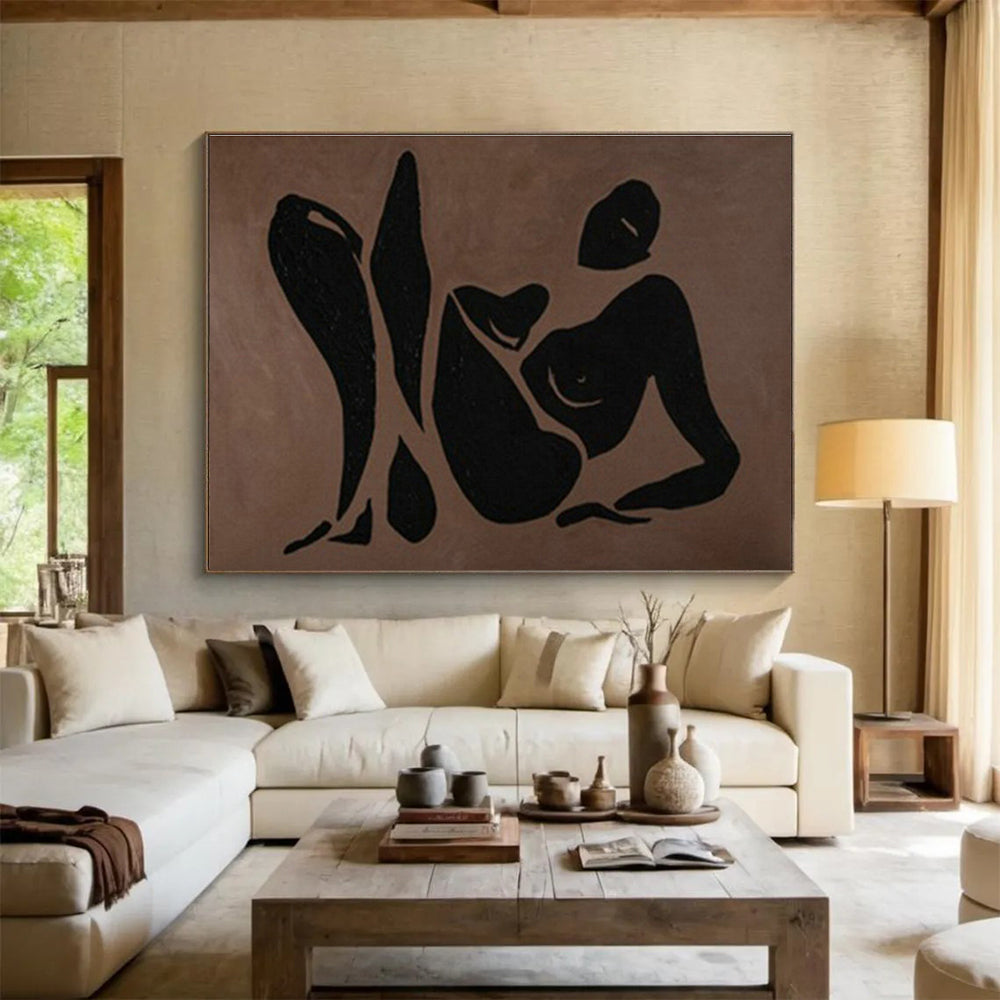 Large Custom Abstract Hand-Painted Art for Underwater Archaeological Artifact Conservation and Display Museum DLZ3127