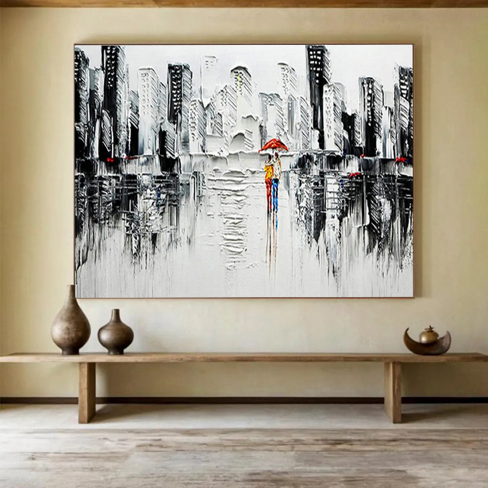 XXL Custom Hand-Painted Abstract Art for Co-Working Spaces DLZ3279