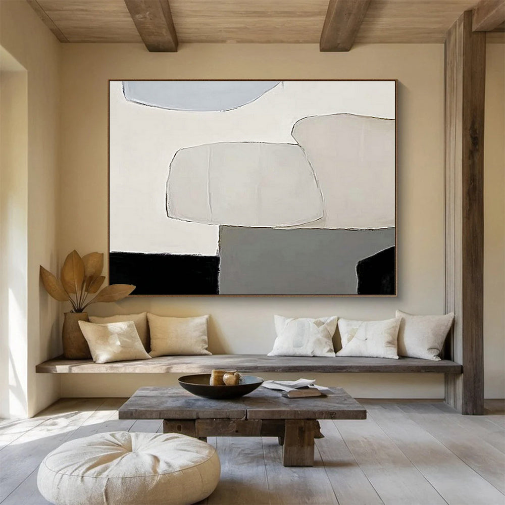 Oversized Custom Hand-Painted Abstract Art for High-Altitude Weather Balloon Launch Complex DLZ2981
