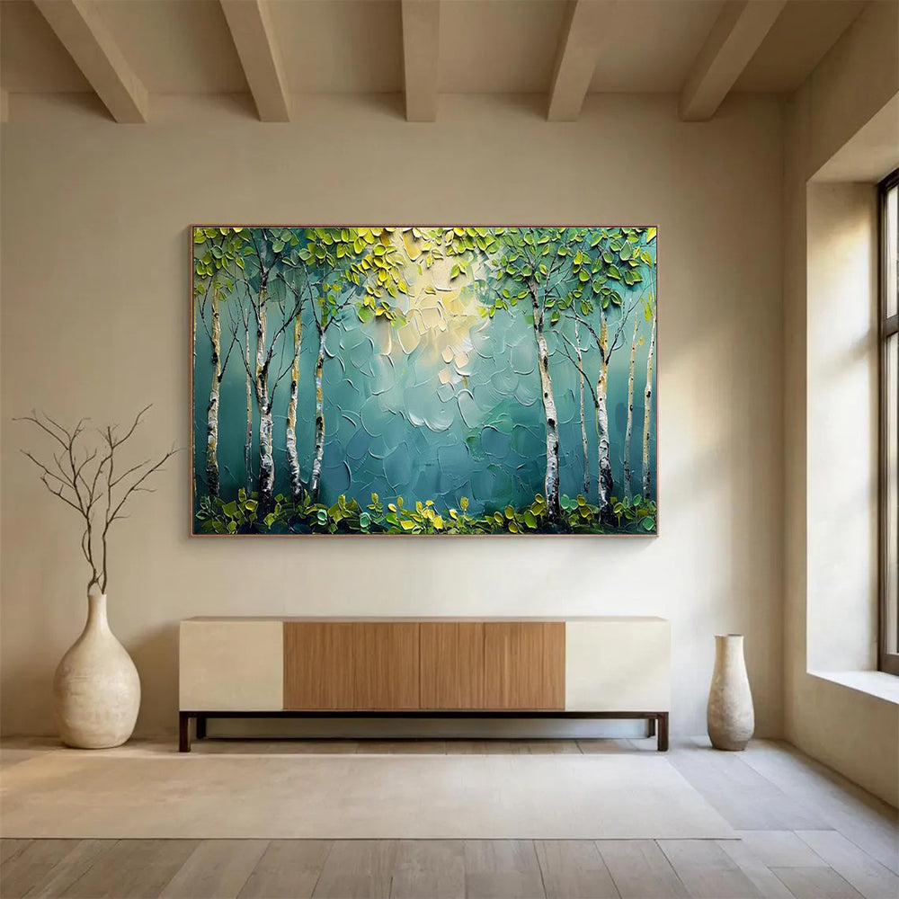 Large Custom Abstract Hand-Painted Art for Underwater Archaeological Artifact Surface Micro - structure Analysis Laboratory DLZ3212