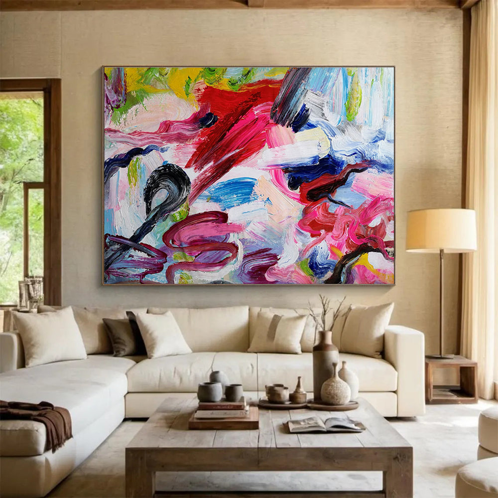 Customized Large Abstract Hand Painting for Studio DLZ2681