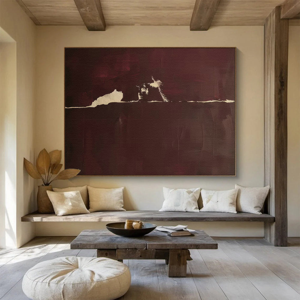 Bespoke Underwater Restaurant Oversized Abstract Hand-Painted Mural DLZ2525