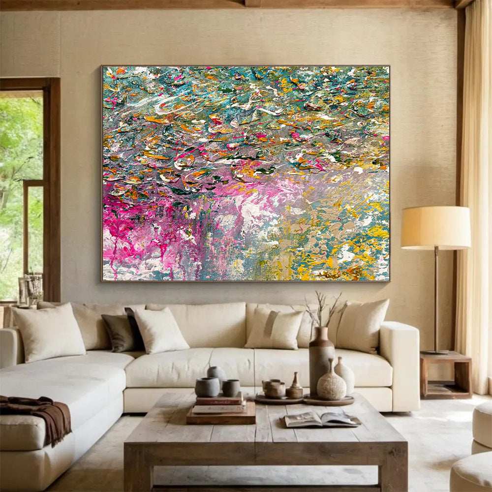 Massive Customizable Handmade Abstract Wall Art for Historical Mansion Event Spaces DLZ3304