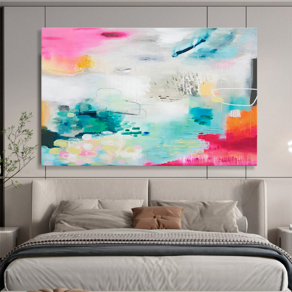 Scented Oil Custom Hand-Painted Abstract for Aromatherapy Studios