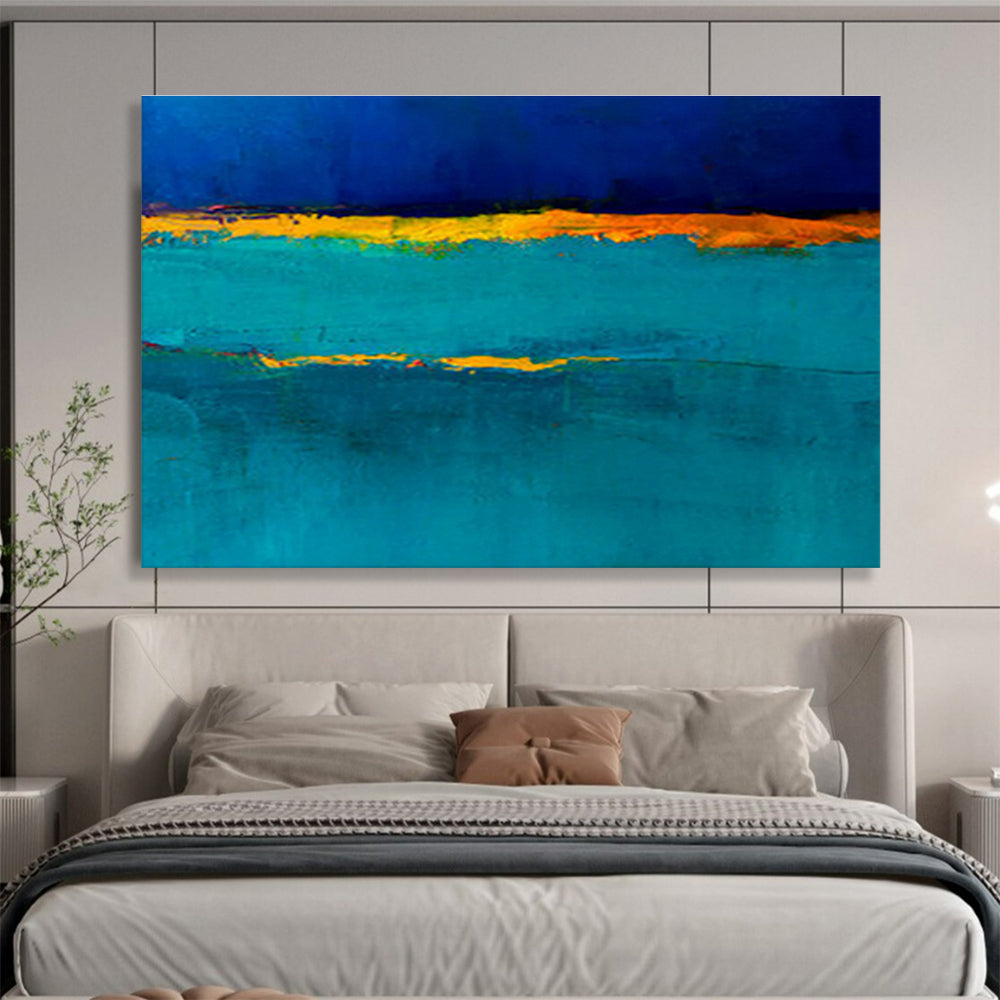 Oversized Custom Abstract Hand Painting for Occupational Therapy Clinic DLZ2780