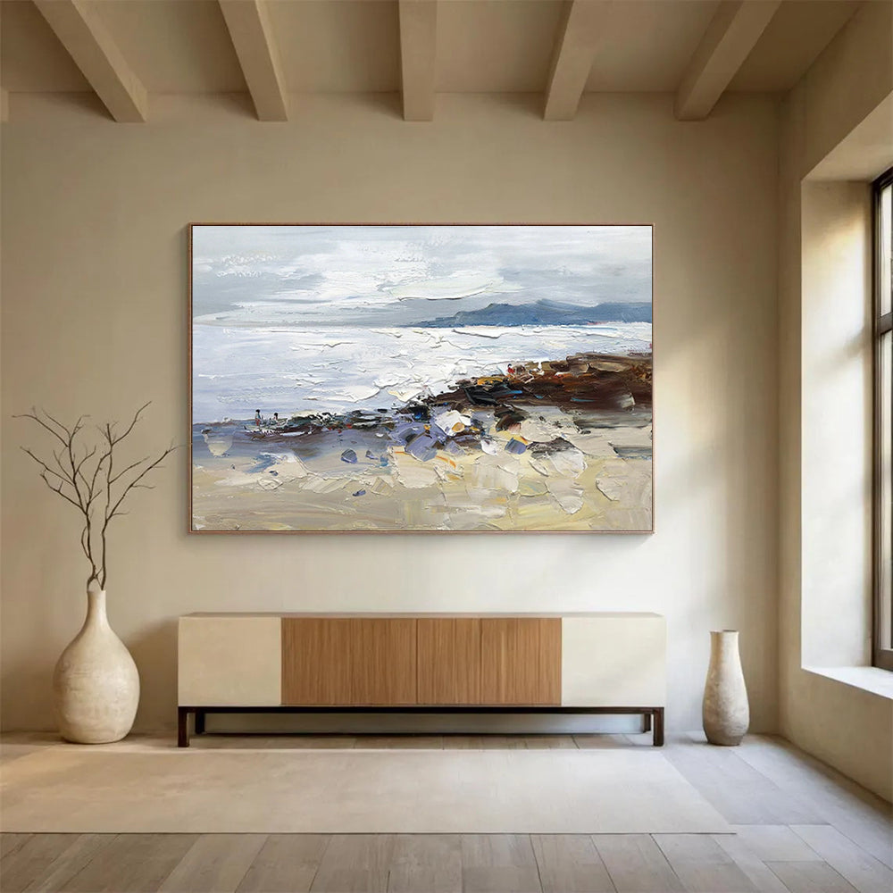 Customized Large-Scale Abstract Hand Painting for Subterranean Aquarium Design and Construction Office DLZ3018