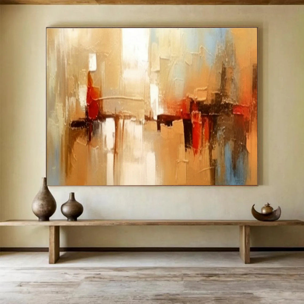 Custom-Made Quantum Computing Supercluster Data Hall Large Abstract Hand Painting DLZ2662