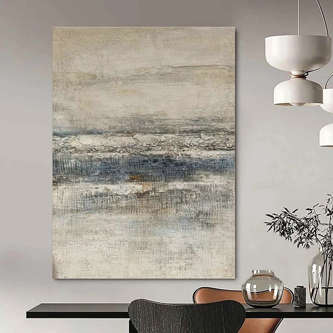 Sprawling Custom Hand-Painted Abstract Canvas - Dynamic Decor for E-Sports Arenas  DLZ0181