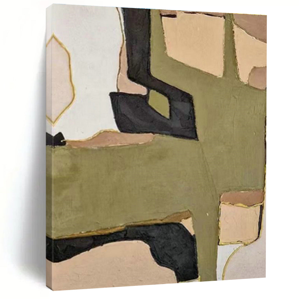 Striking Large Custom Hand-Painted Abstract Art - Artistic Innovation for Robotics Laboratories  DLZ0263