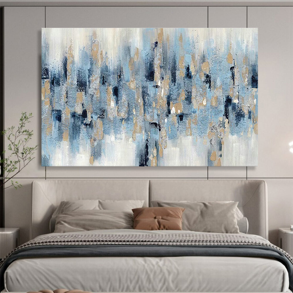 Customized Large Abstract Hand Painting for Antarctic Ozone Layer Monitoring Station DLZ2985