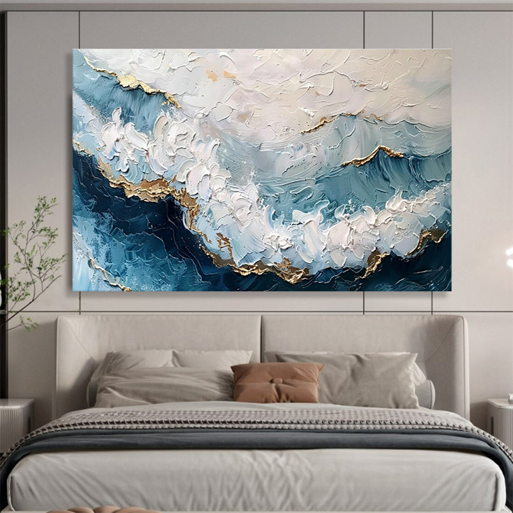 Customized Large-Scale Abstract Hand Painting for Martial Arts Dojo DLZ2731