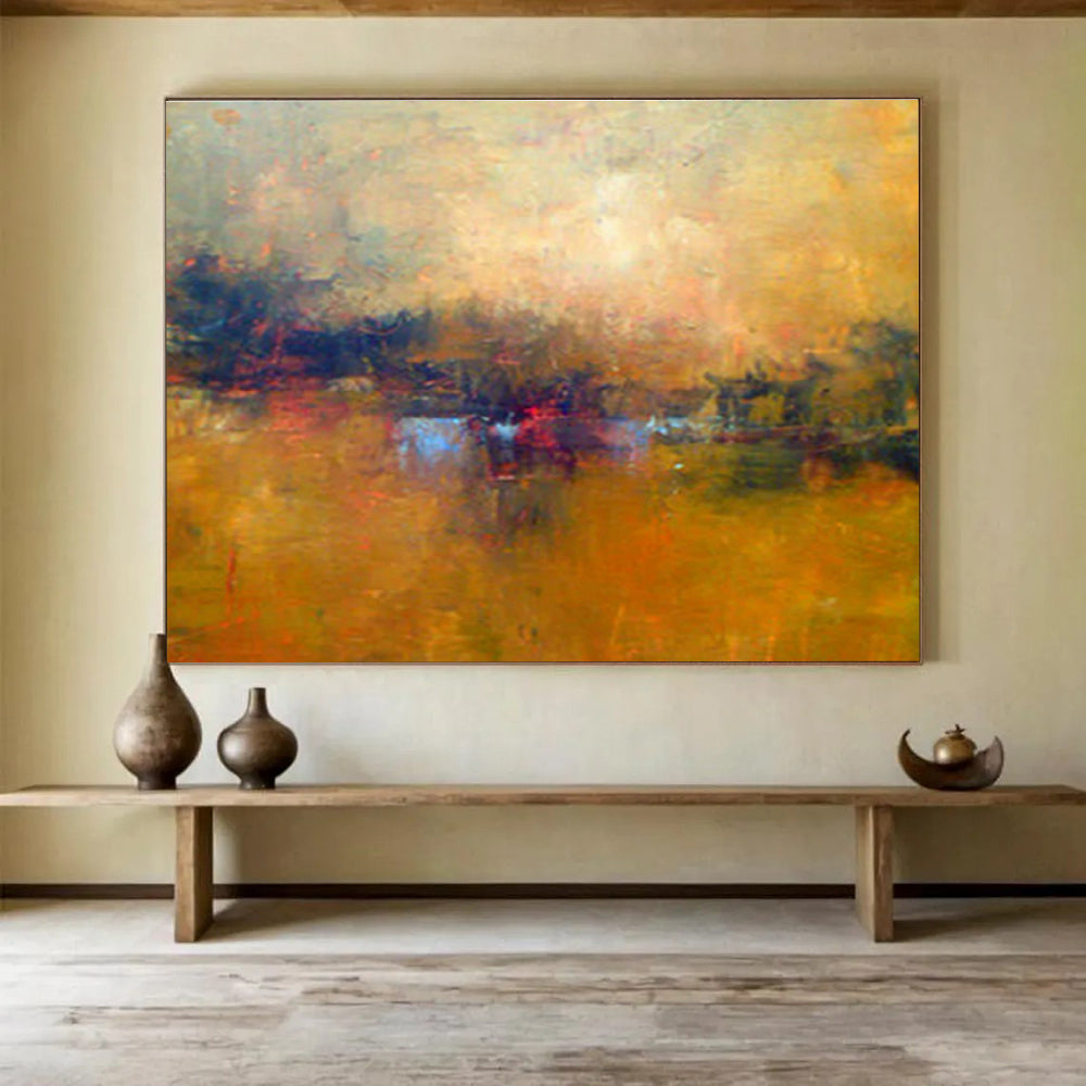 Custom Giant Abstract Hand Painting for Mental Health Counseling Center DLZ2783
