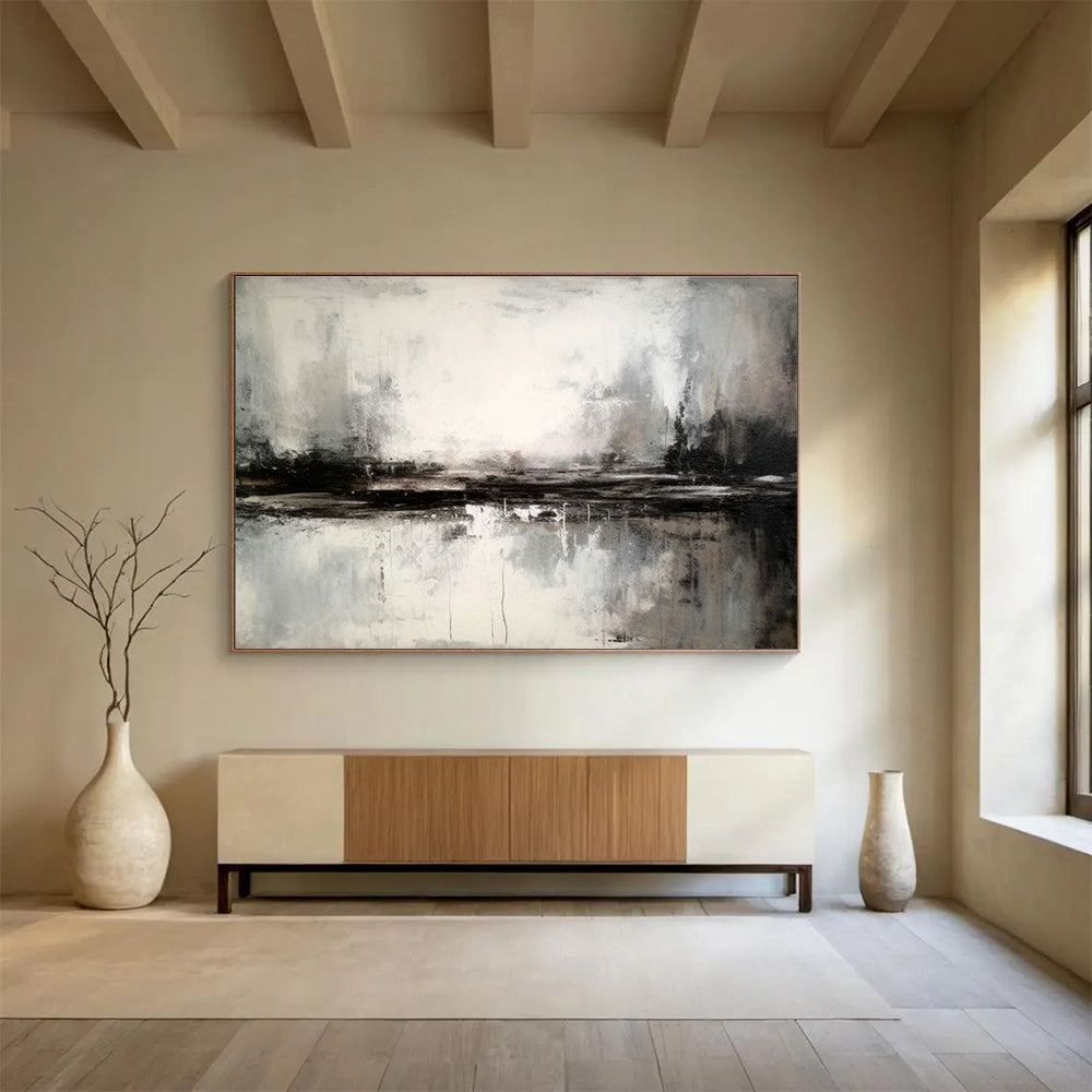 Oversized Custom Hand-Painted Abstract Art for Golf Clubhouse DLZ2726