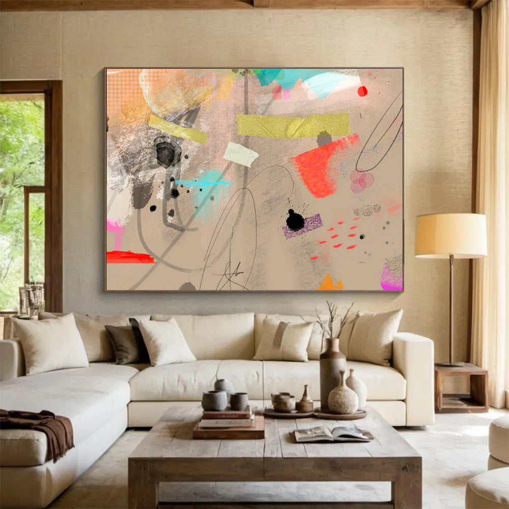 Customizable Arctic Research Base Abstract Hand Painting DLZ2588